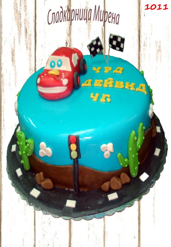 Торта Колите с фондан, Cake Cars with fondant №1011